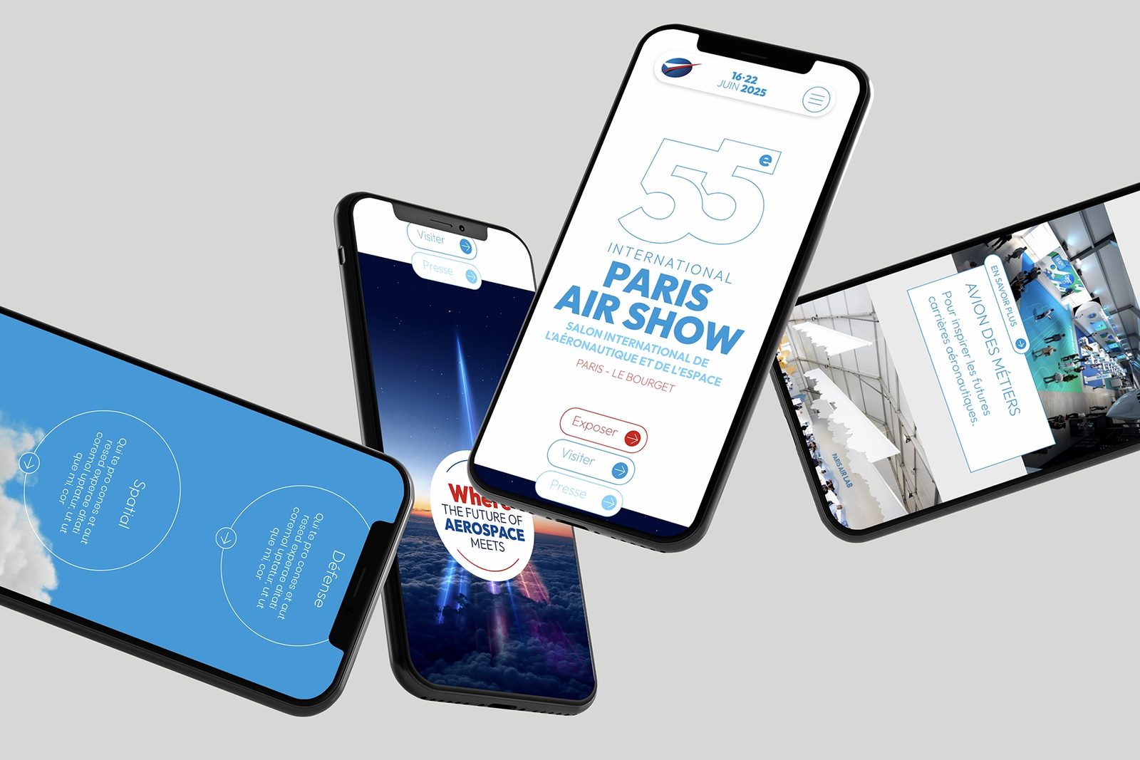 Supports digitaux du salon international de l’aéronautique et de l’espace (SIAE)