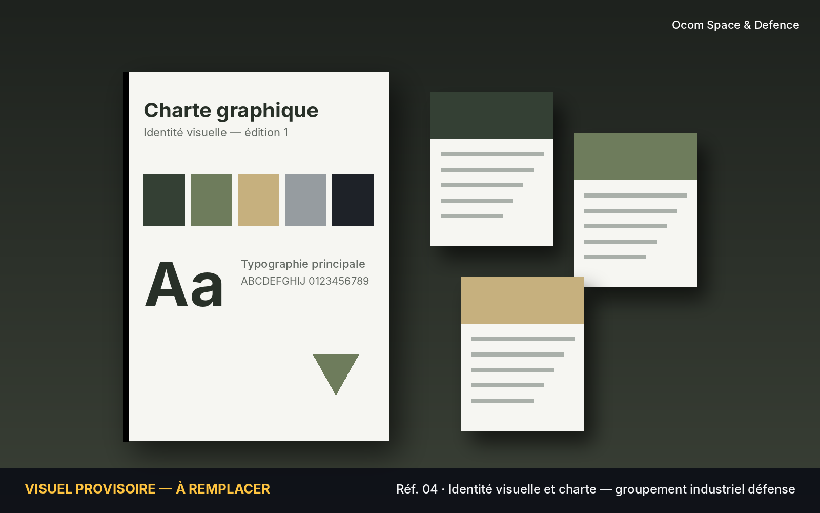 Charte graphique du GICAT et déclinaisons sur les outils de communication